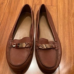 Tan Coach Loafers